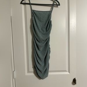 Love tree sparkly blue/green mini dress